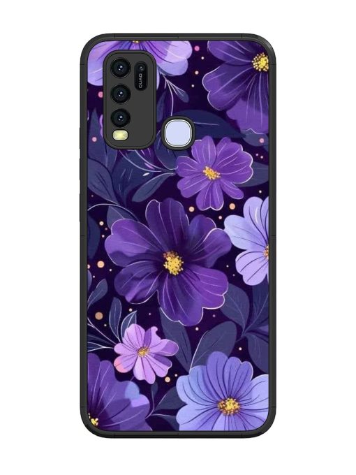 Purple Paradise Glossy Soft Edge Case for Vivo Y30 Chachhi