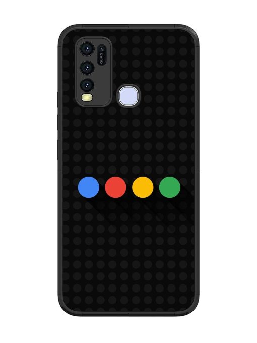 Google Dots Glossy Soft Edge Case for Vivo Y30 Chachhi