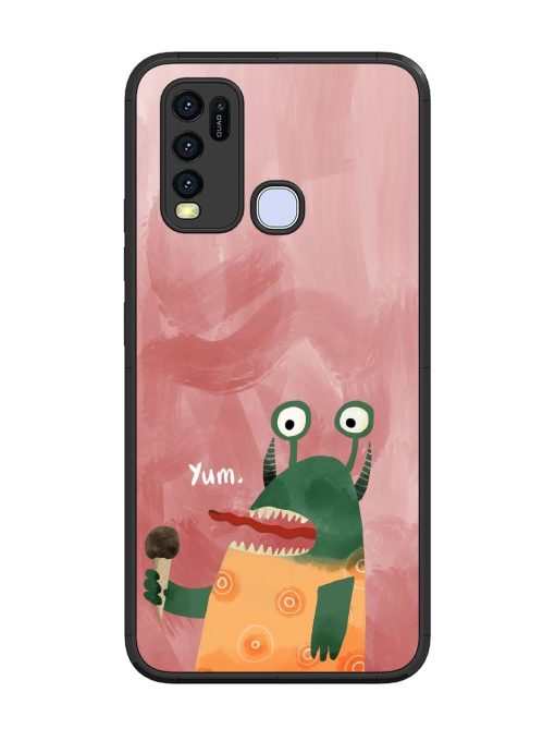 Hungry Monster Glossy Soft Edge Case for Vivo Y30 Chachhi