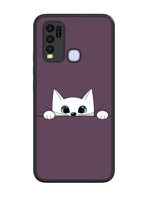 Peek-A-Boo Kitty Glossy Soft Edge Case for Vivo Y30 Chachhi