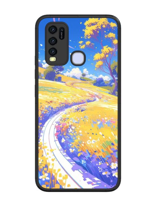 Vibrant Spring Meadow Glossy Soft Edge Case for Vivo Y30 Chachhi