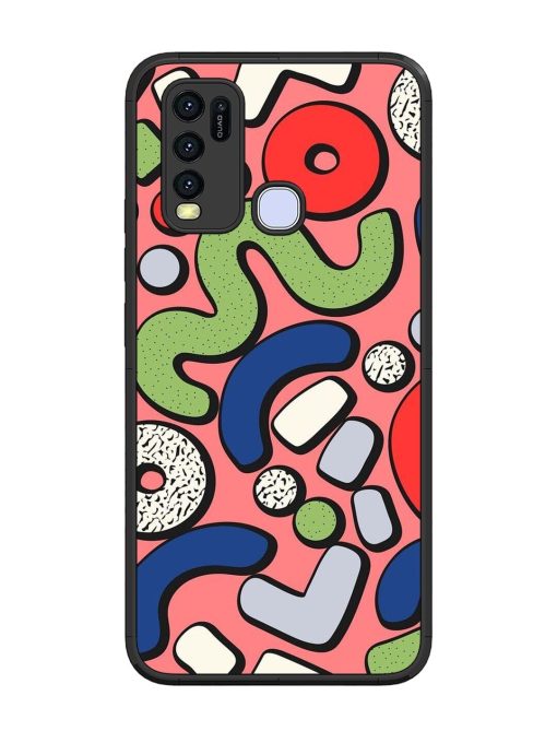 Groovy Geometric Shapes Glossy Soft Edge Case for Vivo Y30 Chachhi