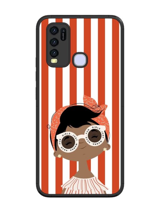 Girls Just Wanna Have Fun Glossy Soft Edge Case for Vivo Y30 Chachhi