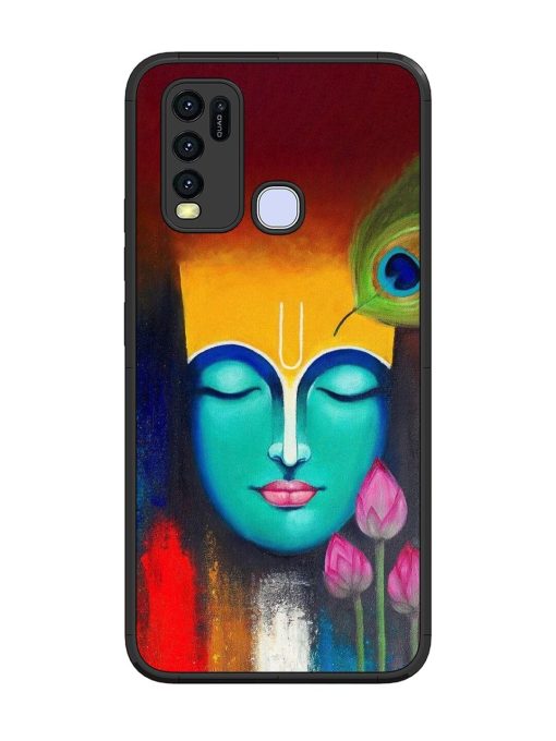 Divine Tranquility: The Face Of Krishna Glossy Soft Edge Case for Vivo Y30 Chachhi