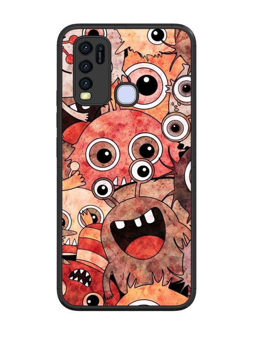 Monster Mash Glossy Soft Edge Case for Vivo Y30 Chachhi