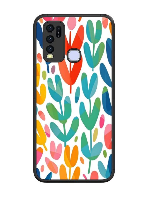 Rainbow Of Blooms Glossy Soft Edge Case for Vivo Y30 Chachhi