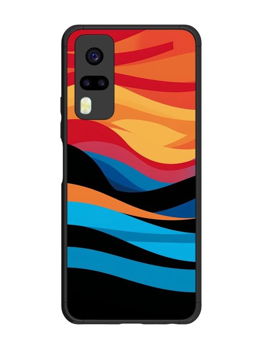 Blazing Currents Glossy Soft Edge Case for Vivo Y31 Chachhi