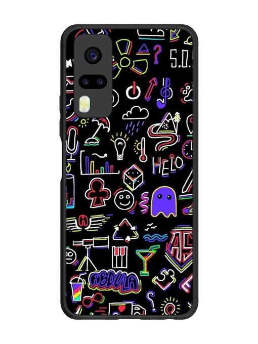 Neon Doodle Glossy Soft Edge Case for Vivo Y31 Chachhi