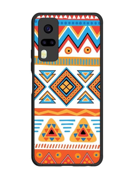 Vibrant Tribal Pattern Glossy Soft Edge Case for Vivo Y31 Chachhi