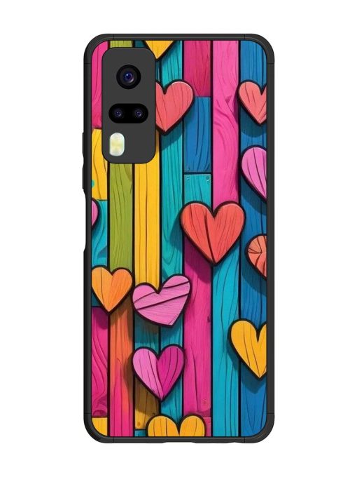 Rainbow Of Hearts Glossy Soft Edge Case for Vivo Y31 Chachhi