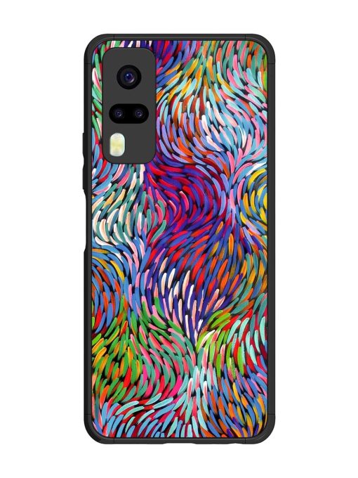 Vibrant Waves Glossy Soft Edge Case for Vivo Y31 Chachhi