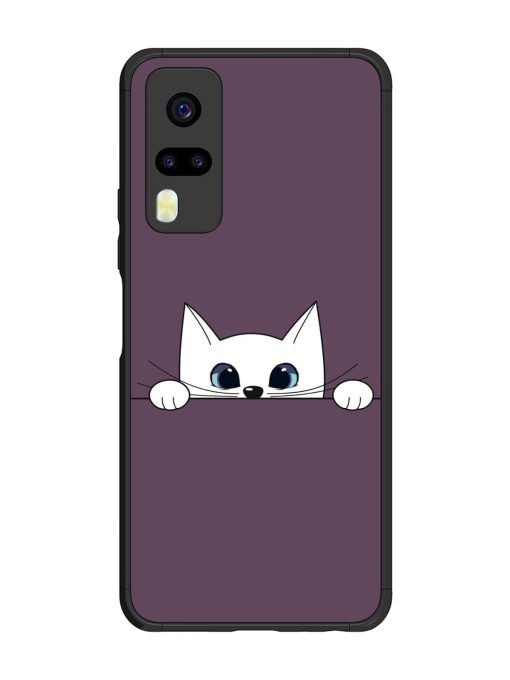 Peek-A-Boo Kitty Glossy Soft Edge Case for Vivo Y31 Chachhi