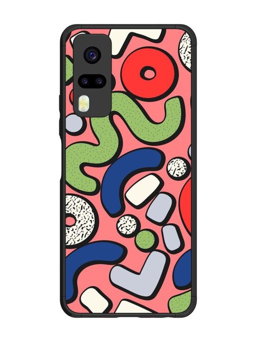 Groovy Geometric Shapes Glossy Soft Edge Case for Vivo Y31 Chachhi