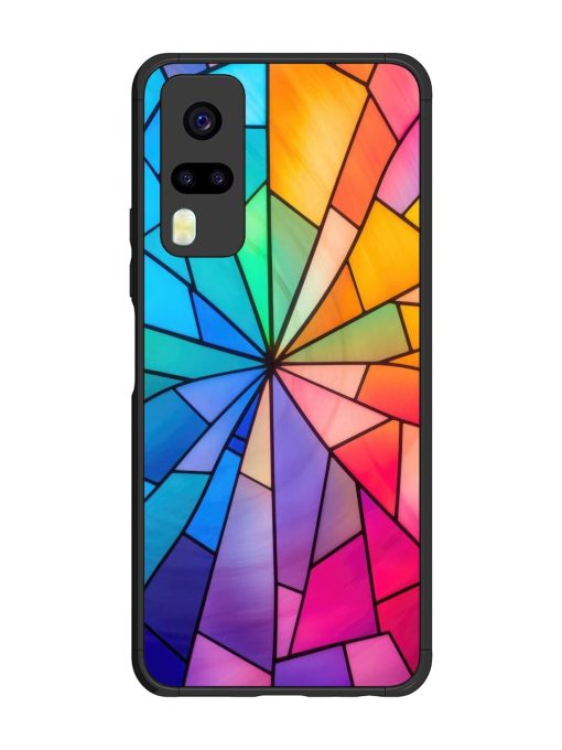 Stained Glass Kaleidoscope Of Colors Glossy Soft Edge Case for Vivo Y31 Chachhi