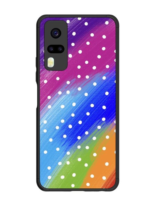 Rainbow Polka Dot Dream Glossy Soft Edge Case for Vivo Y31 Chachhi