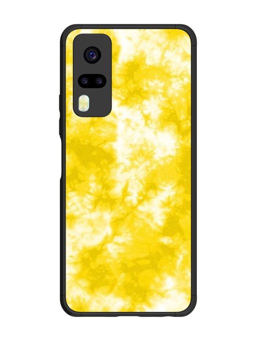 Golden Tie-Dye Twirl Glossy Soft Edge Case for Vivo Y31 Chachhi