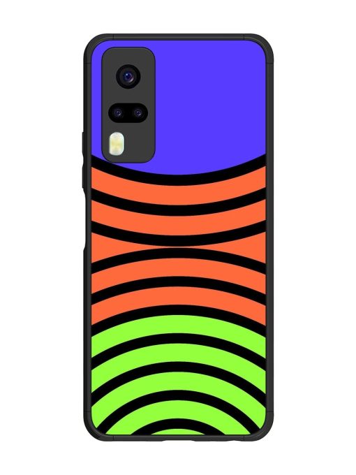 Psychedelic Stripe Symphony Glossy Soft Edge Case for Vivo Y31 Chachhi