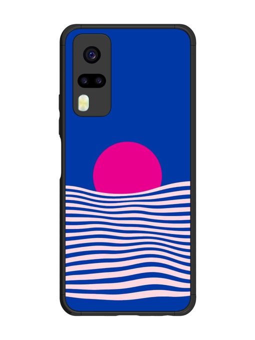 Pink Sunset Over Blue Waves Glossy Soft Edge Case for Vivo Y31 Chachhi