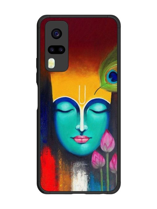 Divine Tranquility: The Face Of Krishna Glossy Soft Edge Case for Vivo Y31 Chachhi