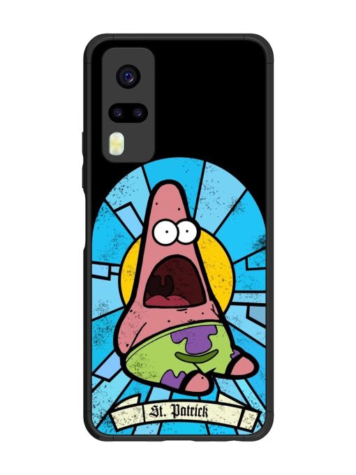 St. Patrick'S Day Stained Glass Patrick Star Glossy Soft Edge Case for Vivo Y31 Chachhi