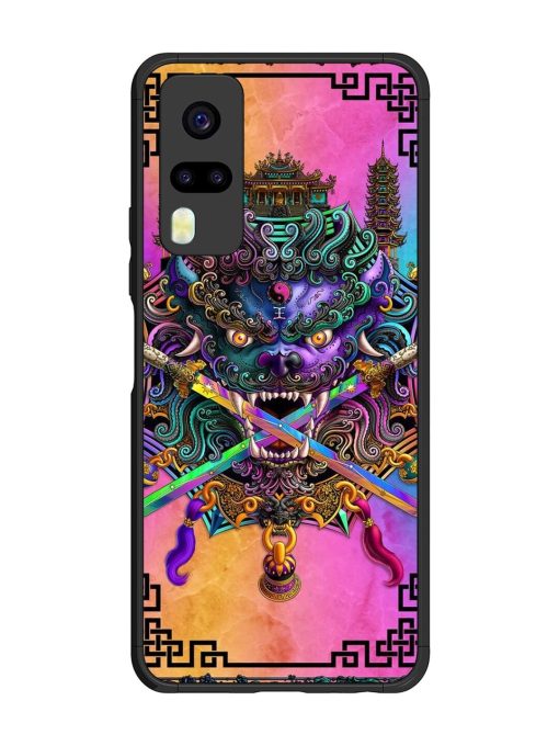 Psychedelic Fu Dog Tapestry Glossy Soft Edge Case for Vivo Y31 Chachhi