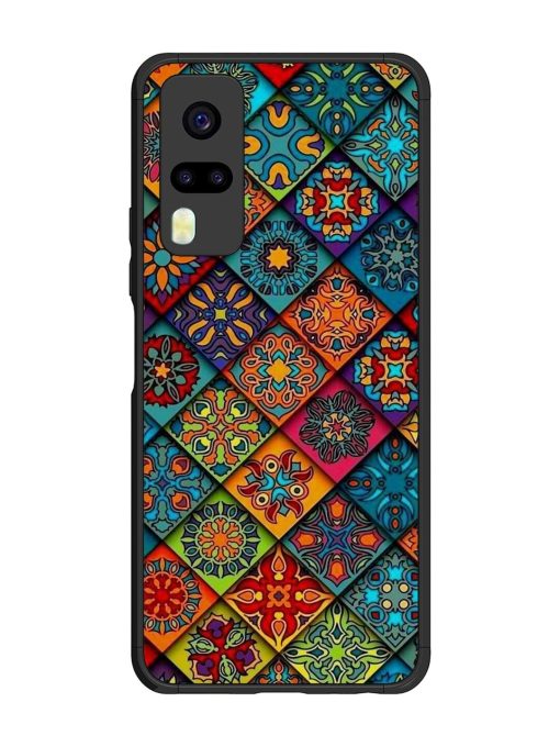 Patchwork Mandala Mosaic Glossy Soft Edge Case for Vivo Y31 Chachhi