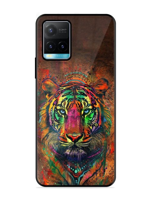 Cosmic Tiger Glossy Soft Edge Case for Vivo Y33S Chachhi