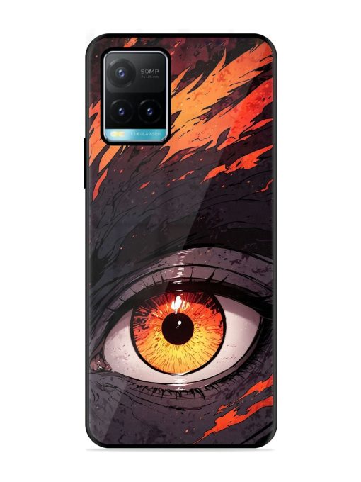 Inferno Gaze Glossy Soft Edge Case for Vivo Y33S Chachhi