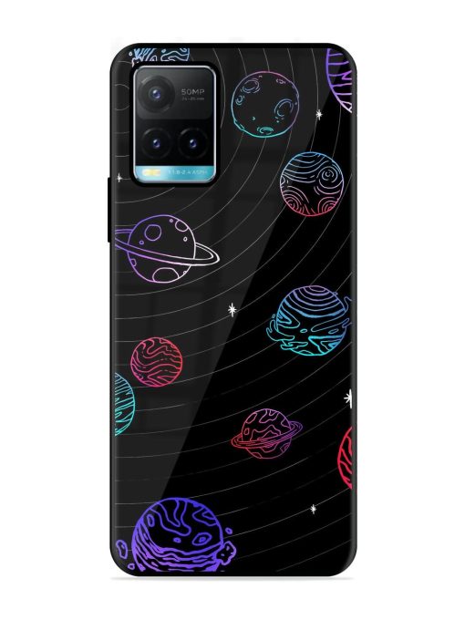 Cosmic Ballet Glossy Soft Edge Case for Vivo Y33S Chachhi