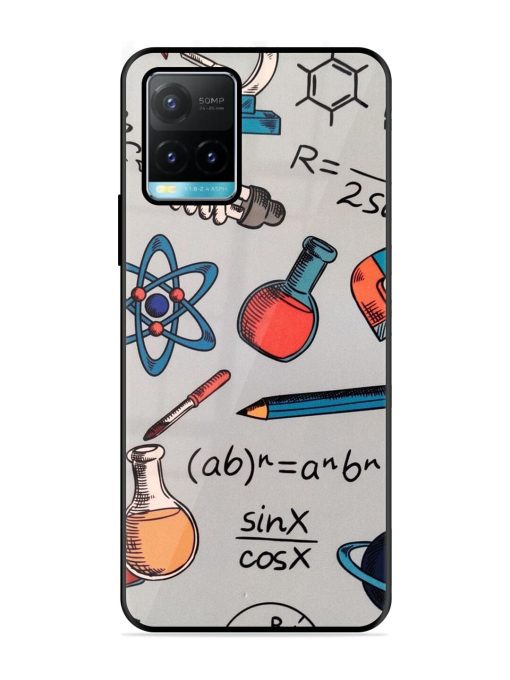 Science Doodle Glossy Soft Edge Case for Vivo Y33S Chachhi