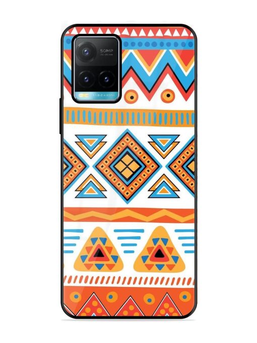 Vibrant Tribal Pattern Glossy Soft Edge Case for Vivo Y33S Chachhi