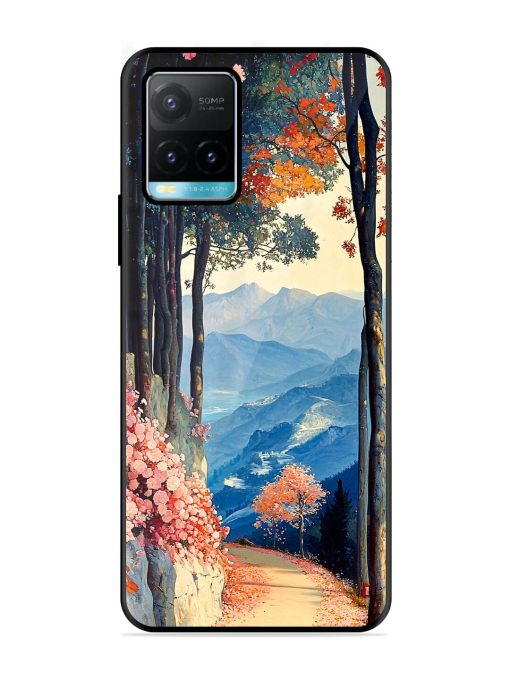 Mountainside Serenity Glossy Soft Edge Case for Vivo Y33S Chachhi