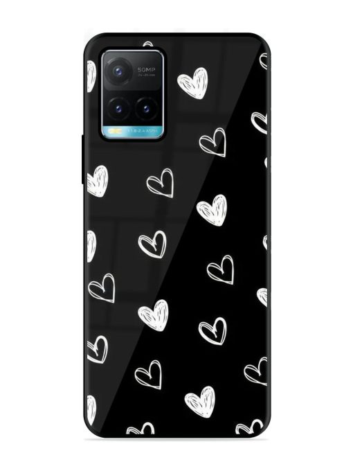 Scattered Hearts Glossy Soft Edge Case for Vivo Y33S Chachhi