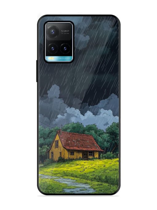 Rainy Day Retreat Glossy Soft Edge Case for Vivo Y33S Chachhi