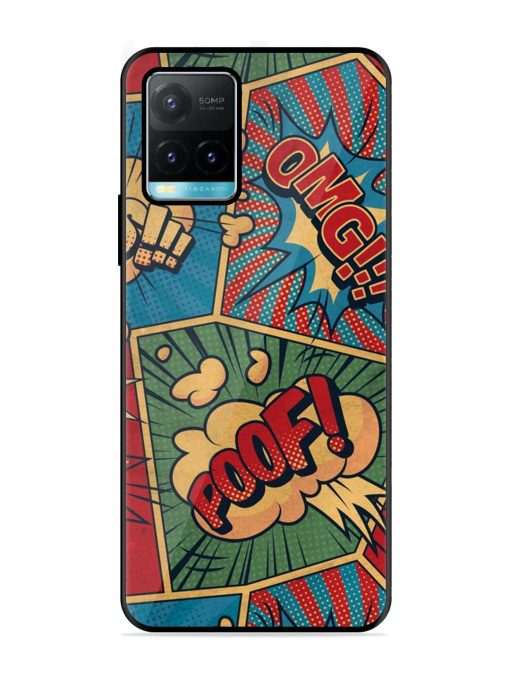 Comic Book Chaos Glossy Soft Edge Case for Vivo Y33S Chachhi