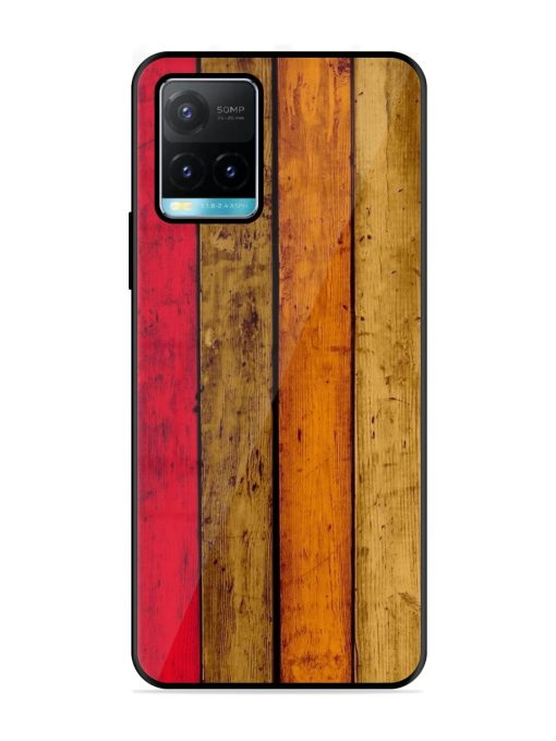 Colorful Woodgrain Glossy Soft Edge Case for Vivo Y33S Chachhi