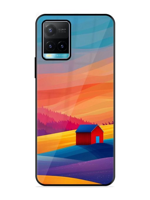 Sunset Solitude Glossy Soft Edge Case for Vivo Y33S Chachhi