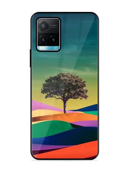 Rainbow'S Lone Sentinel Glossy Soft Edge Case for Vivo Y33S Chachhi