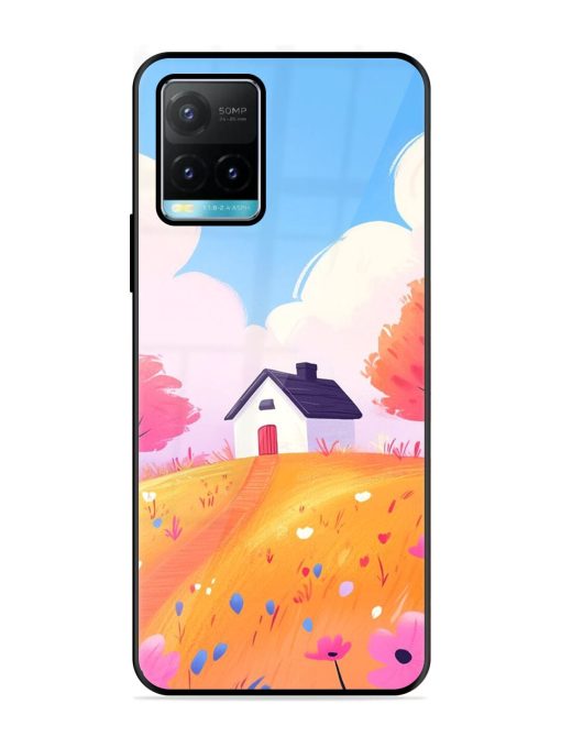 Hilltop Haven Glossy Soft Edge Case for Vivo Y33S Chachhi