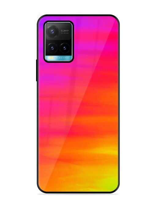 Neon Horizon Glossy Soft Edge Case for Vivo Y33S Chachhi