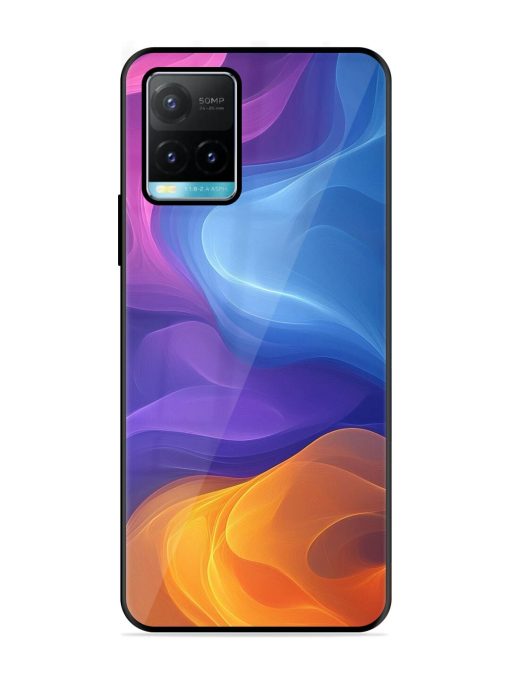 Cosmic Currents Glossy Soft Edge Case for Vivo Y33S