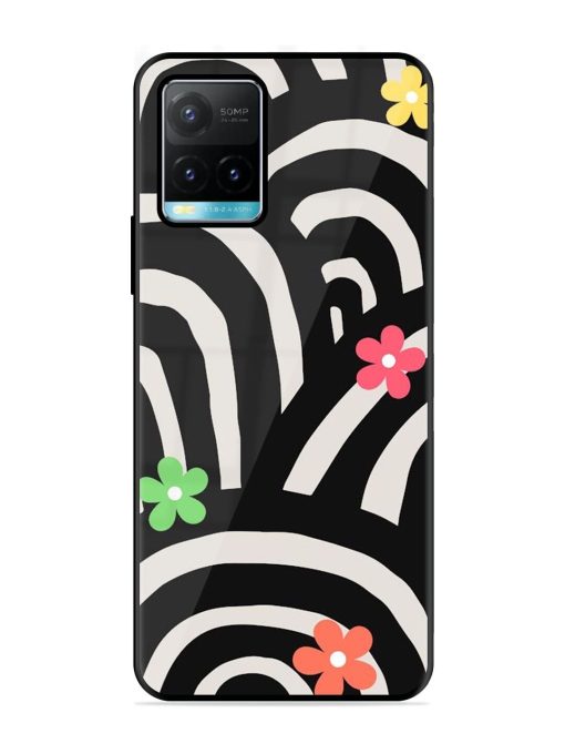 Rainbow Arcs Glossy Soft Edge Case for Vivo Y33S Chachhi