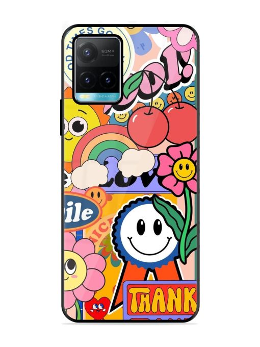 Good Times Good Vibes Glossy Soft Edge Case for Vivo Y33S Chachhi