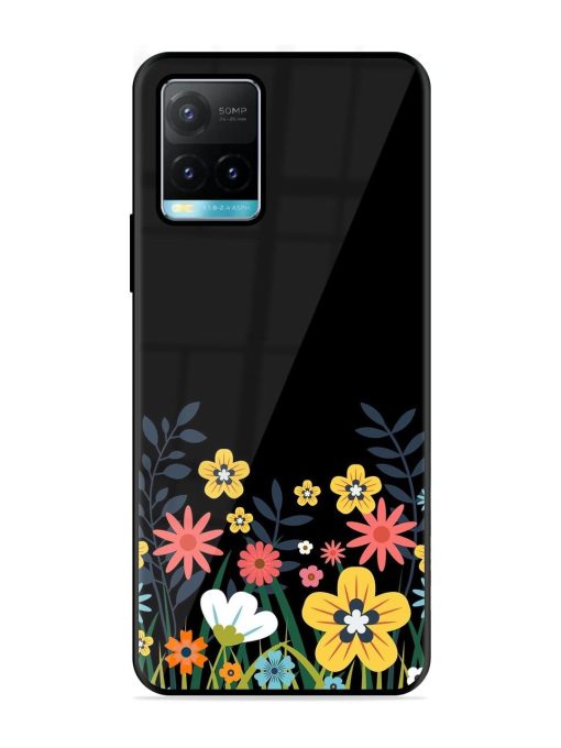 Floral Night Sky Glossy Soft Edge Case for Vivo Y33S Chachhi