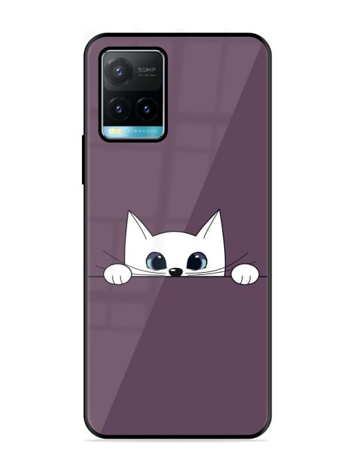 Peek-A-Boo Kitty Glossy Soft Edge Case for Vivo Y33S Chachhi