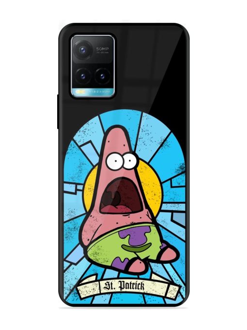 St. Patrick'S Day Stained Glass Patrick Star Glossy Soft Edge Case for Vivo Y33S Chachhi