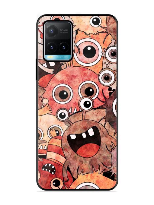 Monster Mash Glossy Soft Edge Case for Vivo Y33S Chachhi