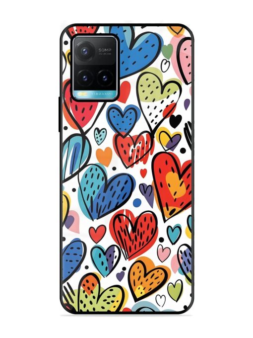 Heartfelt Harmony Glossy Soft Edge Case for Vivo Y33S Chachhi