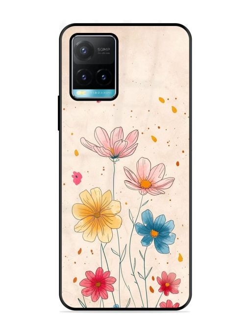 Delicate Bloom Glossy Soft Edge Case for Vivo Y33T Chachhi