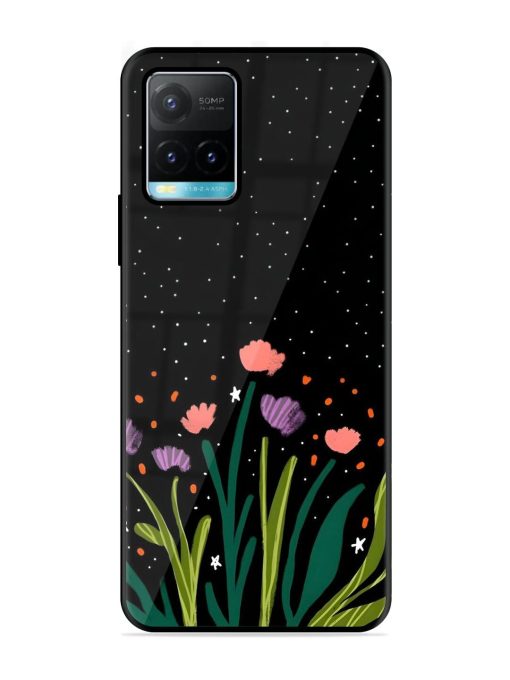 Midnight Bloom Glossy Soft Edge Case for Vivo Y33T Chachhi